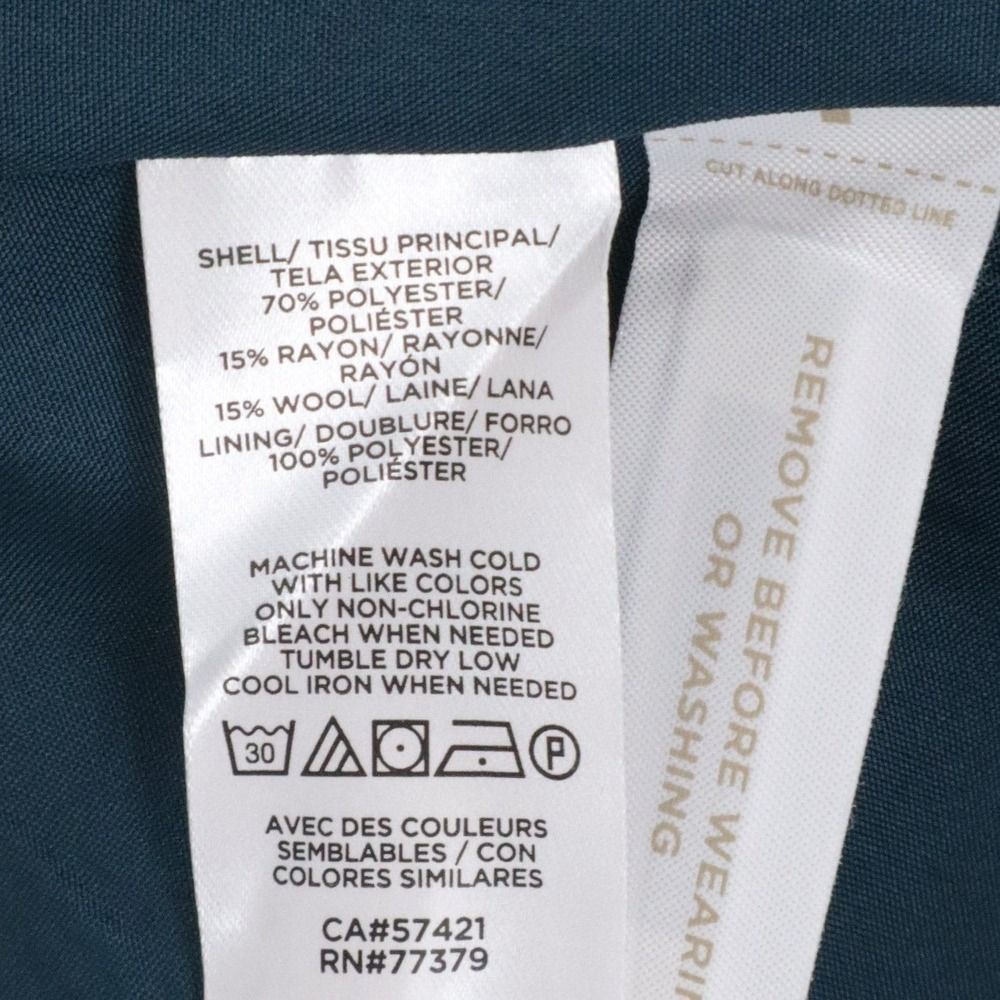 Work Professional Single Button Teal Blazer Ann T… - image 9